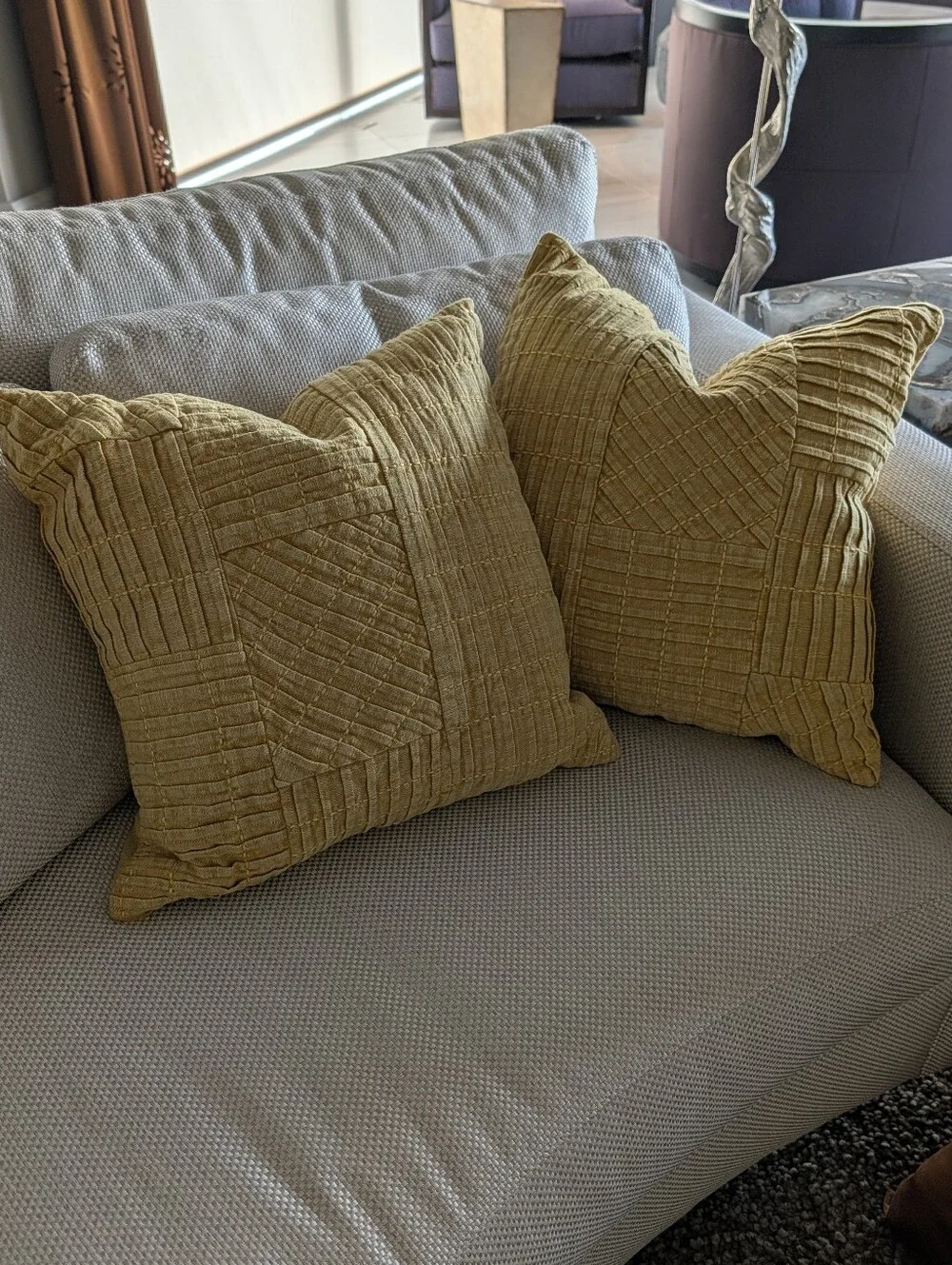 VILLA by CLASSIC HOME pintucked cotton pillows